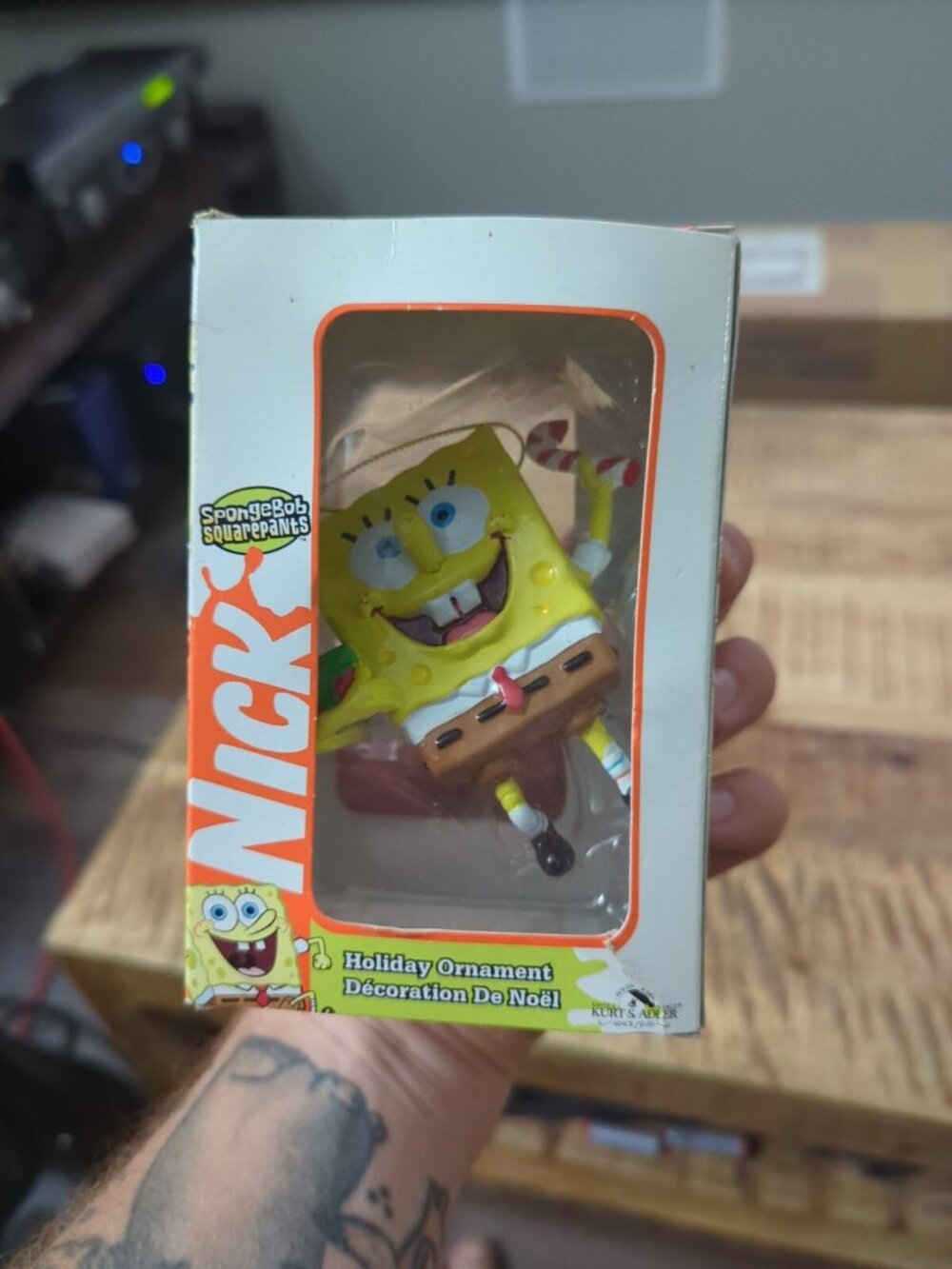 Nickelodeon Spongebob Squarepants Cane Gift Holiday Ornament 2004 Kurt S. Adler